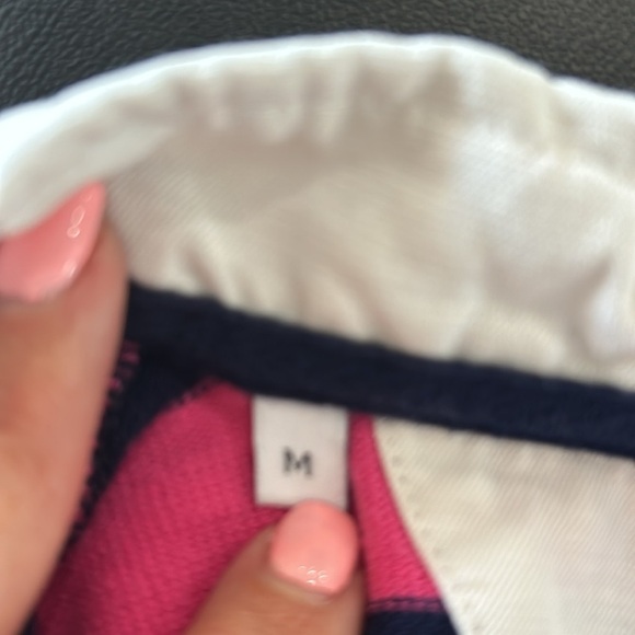 Ovadia & Sons Pink Black Rugby Polo Long Sleeve Shirt. Size M - Picture 7 of 12